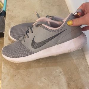Size 8 NIKE Grey and Pink Running Shoes